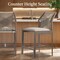 Best Choice Products Set of 2 Indoor Outdoor Counter Height Barstools w/ All-Weather Rope & Aluminum